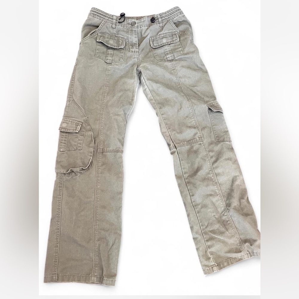 Brandy Melville Olive Green Multi Pocket Cargo Pants O/S or Small